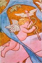 Angel con el Caduceo. Barcelona