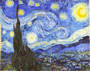 Logo Blog Astronomía. Pintura de Van Gogh: Noche estrellada.