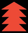 Logo de SYMBOLOS en Youtube: flecha roja, textil maya.